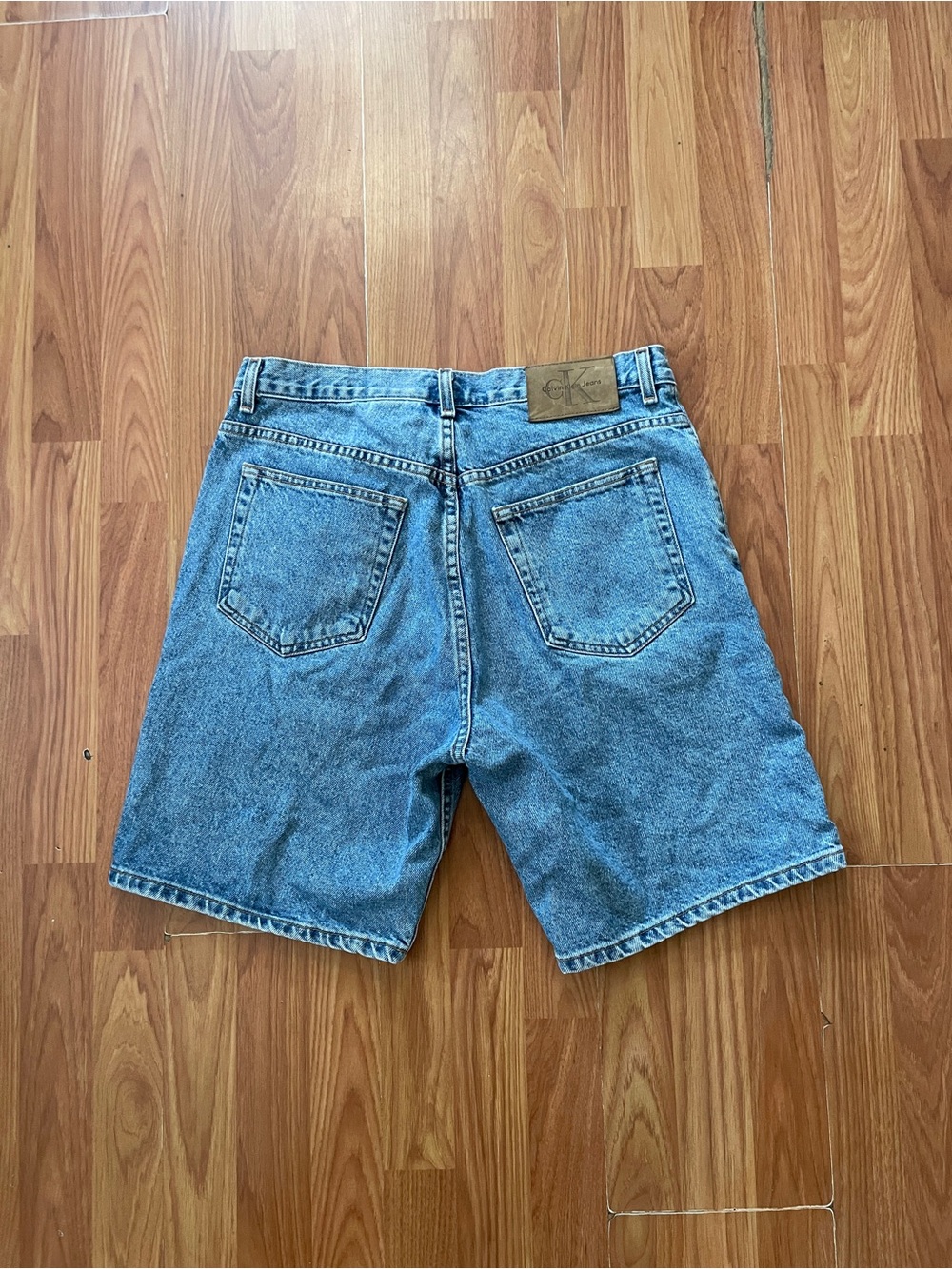 Vintage Y2K Calvin Klein Jeans Light Blue Denim Men's Shorts Jorts Size 33